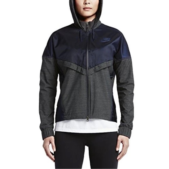 Nike Bonded Windrunner Women's Jacket size small (Obsidian/Anthracite-Obsidian) - Picture 1 of 10